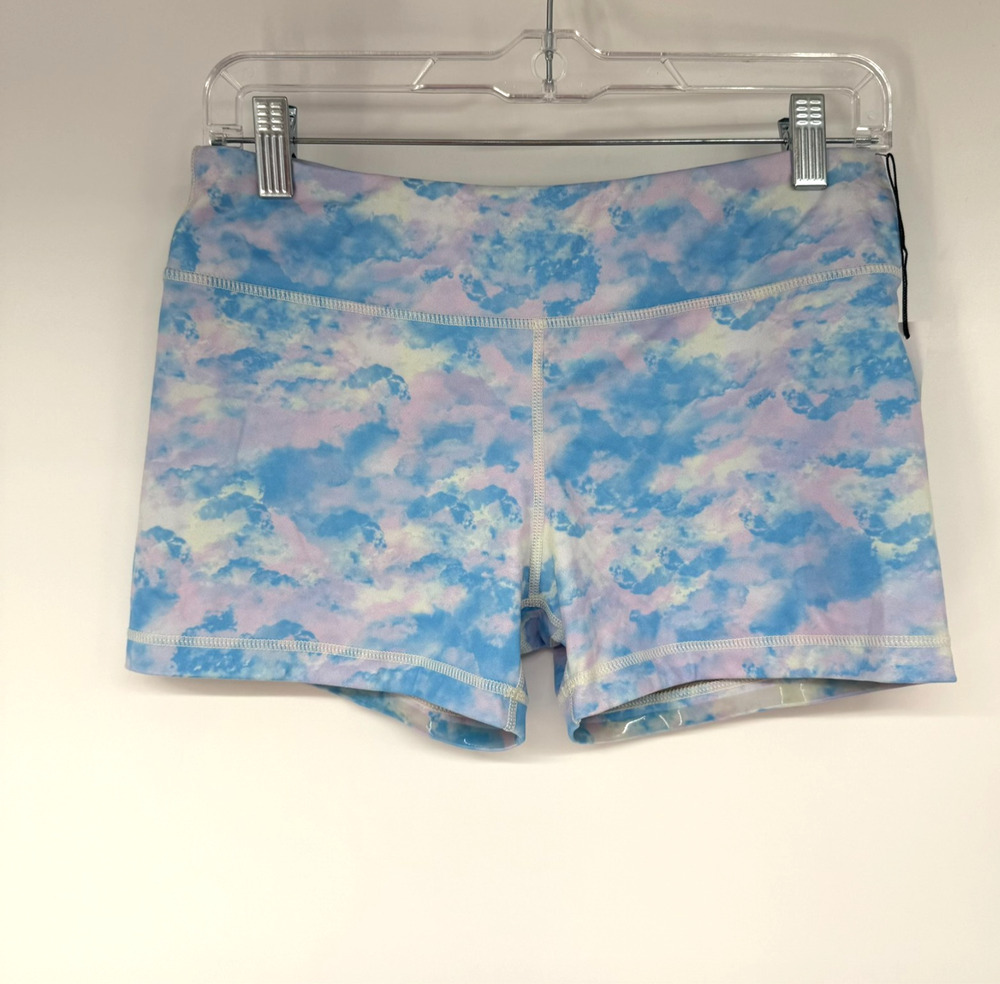 NWT IAB MFG 8 Inch No Ride Shorts Womens 10 Pink Blue Cloud Iambecoming Athletic